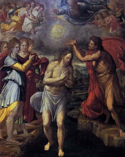 Juan Fernandez de Navarrete Baptism of Christ China oil painting art